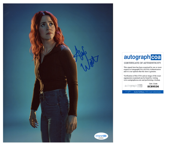 Alice Wetterlund Resident Alien Signed Autograph 8x10 Photo ACOA