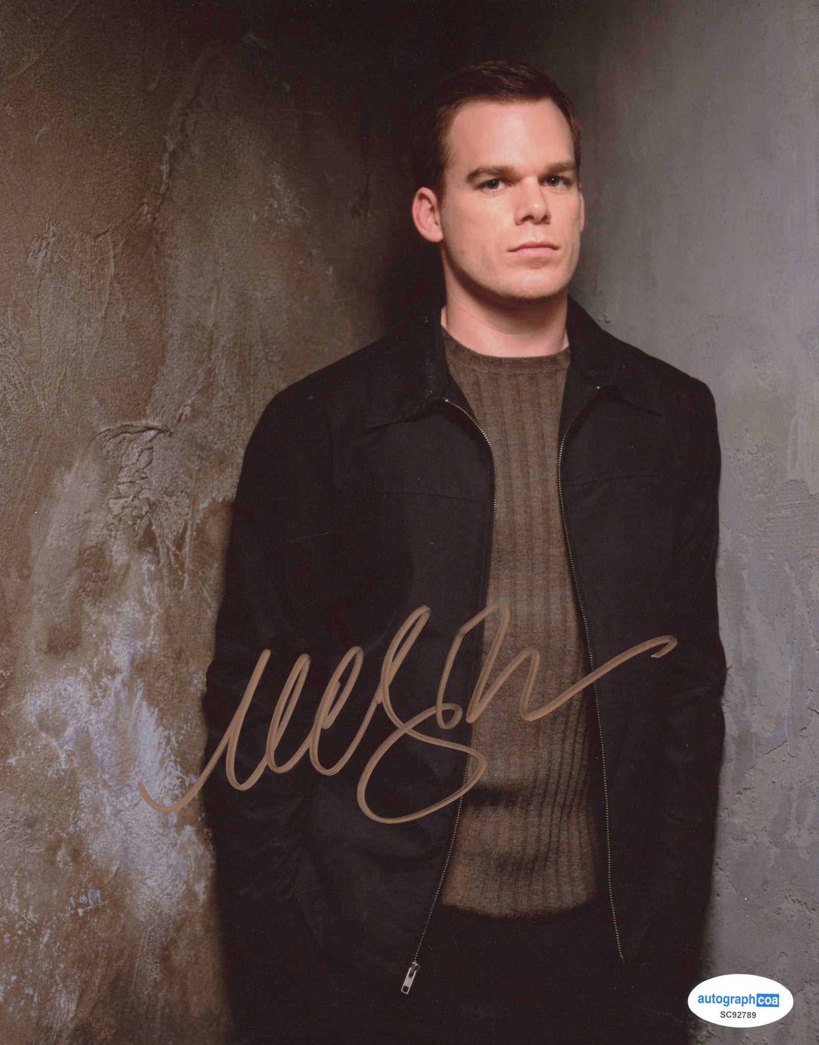 Michael C Hall Dexter Signed Autograph 8x10 Photo ACOA