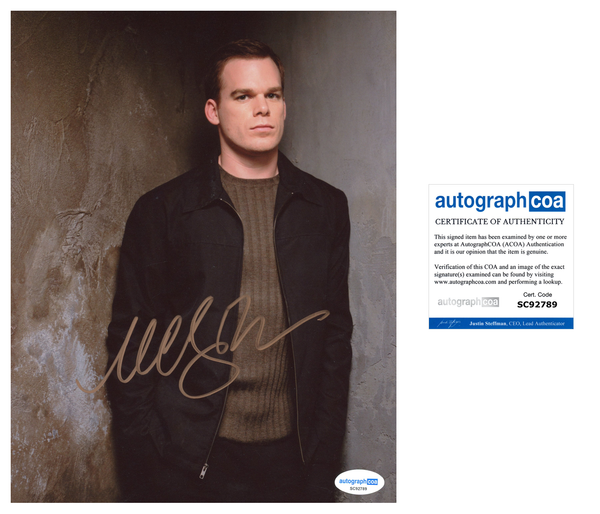 Michael C Hall Dexter Signed Autograph 8x10 Photo ACOA