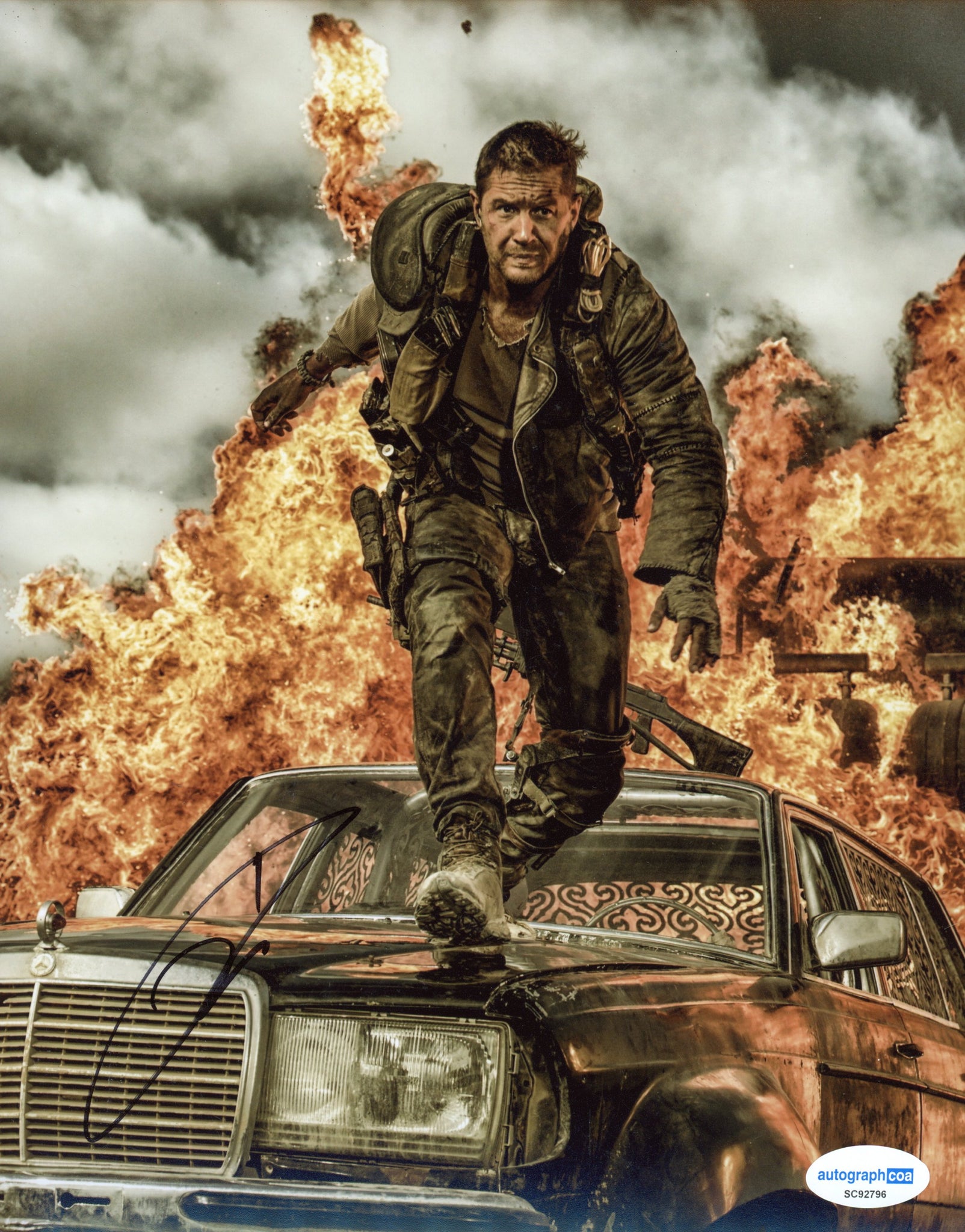 Tom Hardy Mad Max Signed Autograph 8x10 Photo ACOA