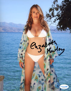 Elizabeth Hurley Sexy Signed Autograph 8x10 Photo ACOA