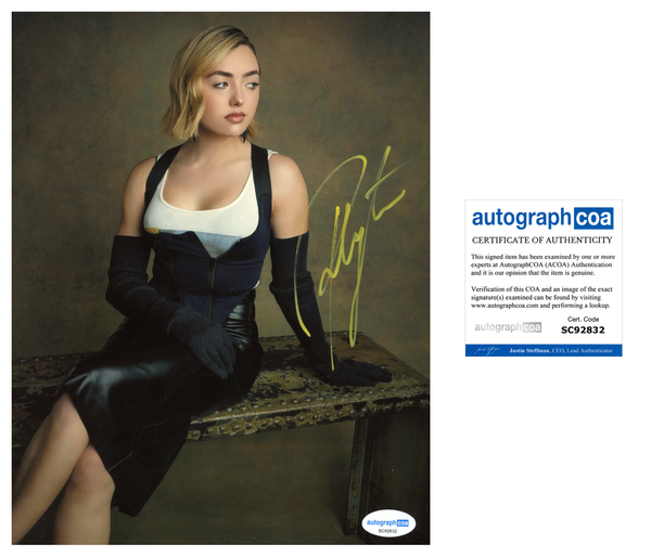 Peyton List Sexy Signed Autograph 8x10 Photo ACOA