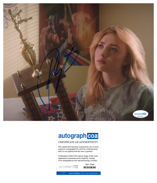 Peyton List Cobra Kai Signed Autograph 8x10 Photo ACOA