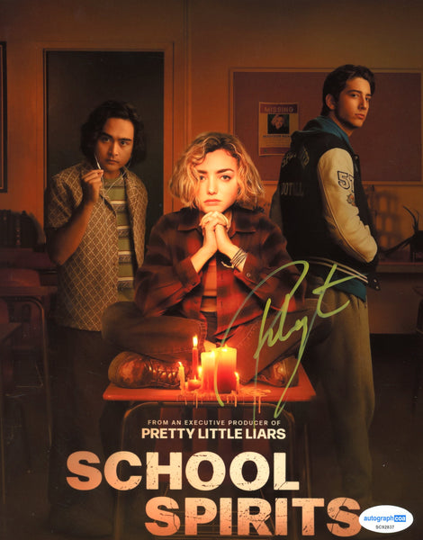 Peyton List School Spirits Signed Autograph 8x10 Photo ACOA