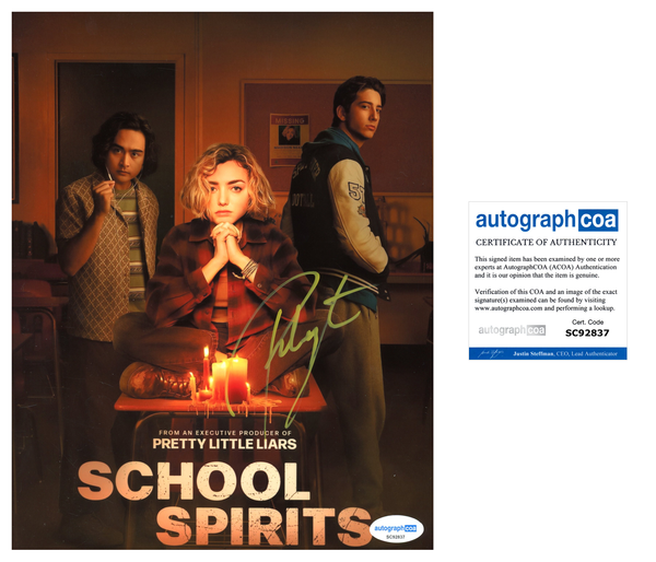 Peyton List School Spirits Signed Autograph 8x10 Photo ACOA