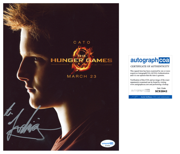 Alexander Ludwig Hunger Games Signed Autograph 8x10 Photo ACOA