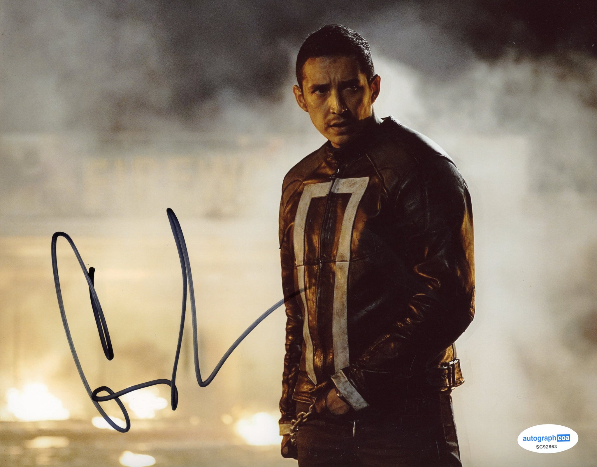 Gabriel Luna Ghost Rider Signed Autograph 8x10 Photo ACOA