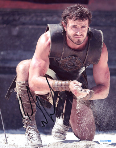 Paul Mescal Gladiator Signed Autograph 8x10 Photo ACOA