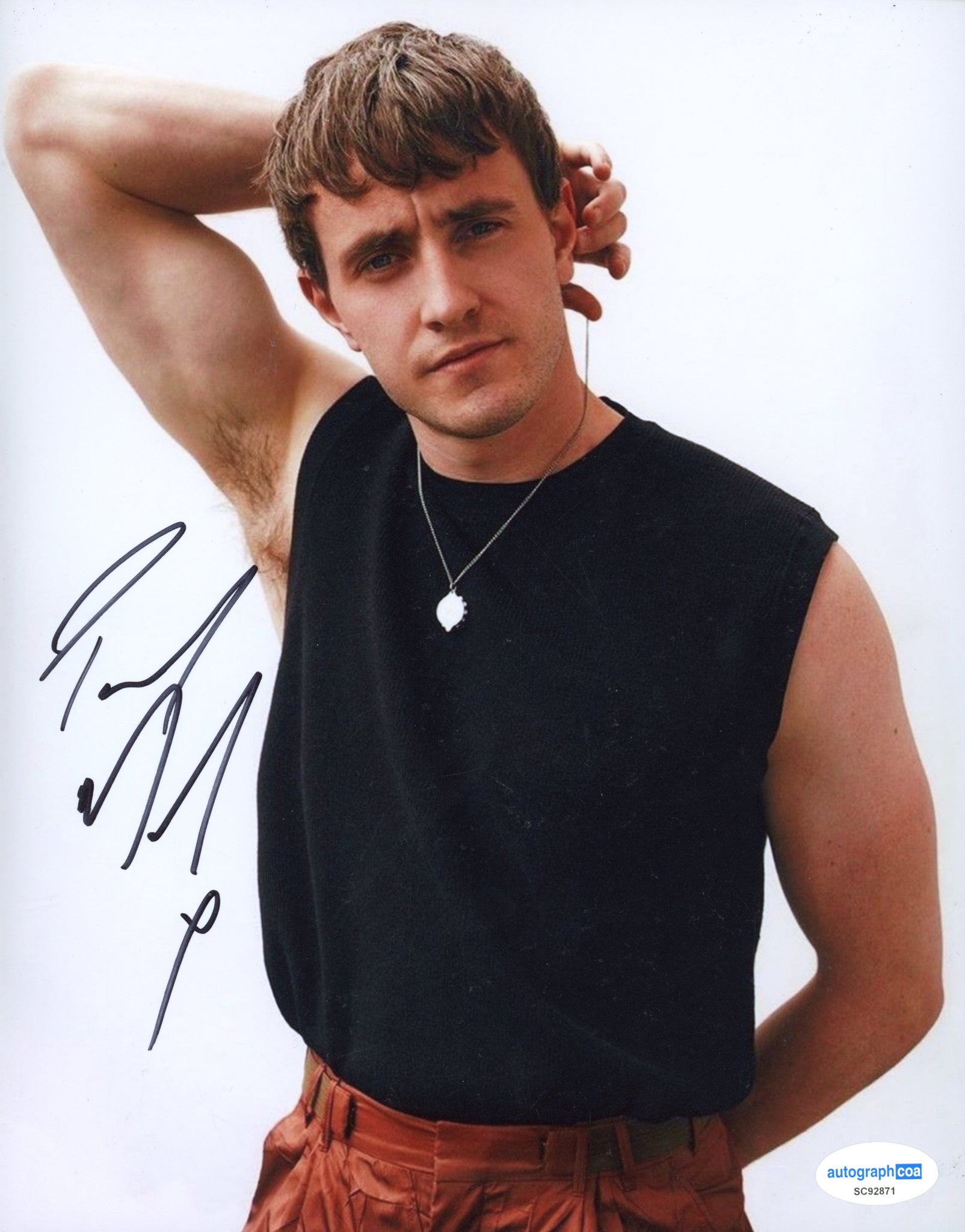 Paul Mescal Gladiator Signed Autograph 8x10 Photo ACOA