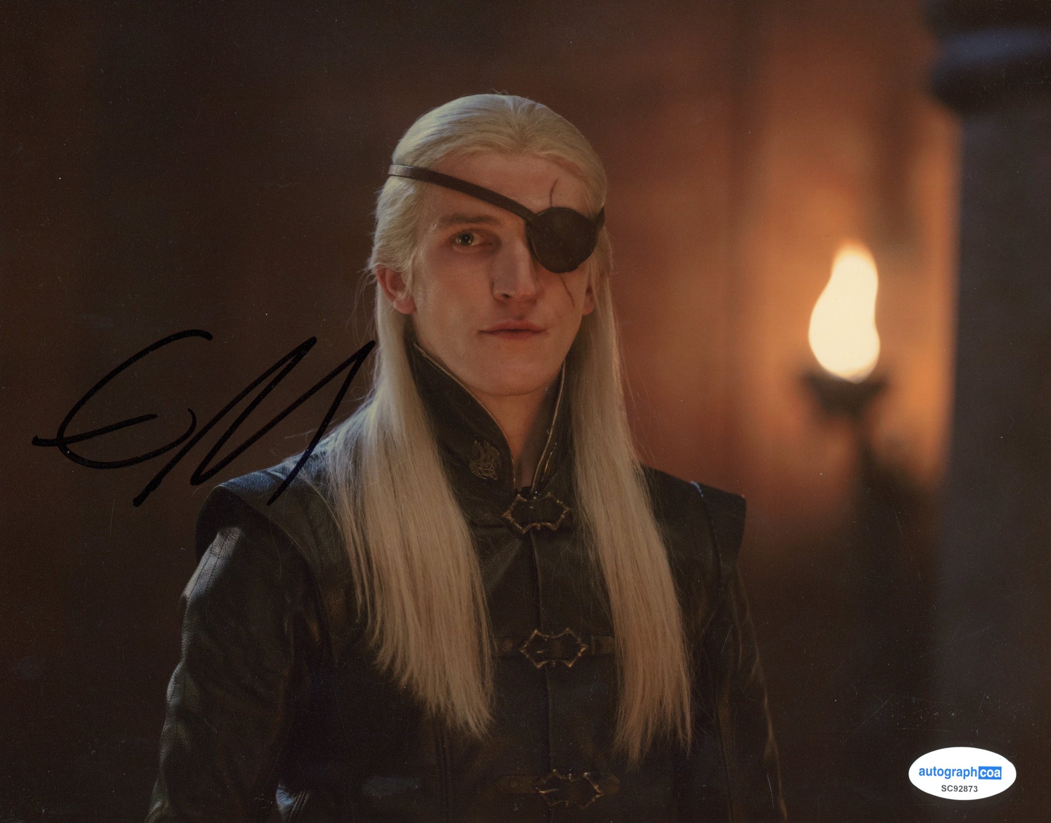 Ewan Mitchell House of the Dragon Signed Autograph 8x10 Photo ACOA