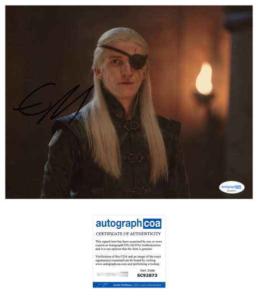 Ewan Mitchell House of the Dragon Signed Autograph 8x10 Photo ACOA