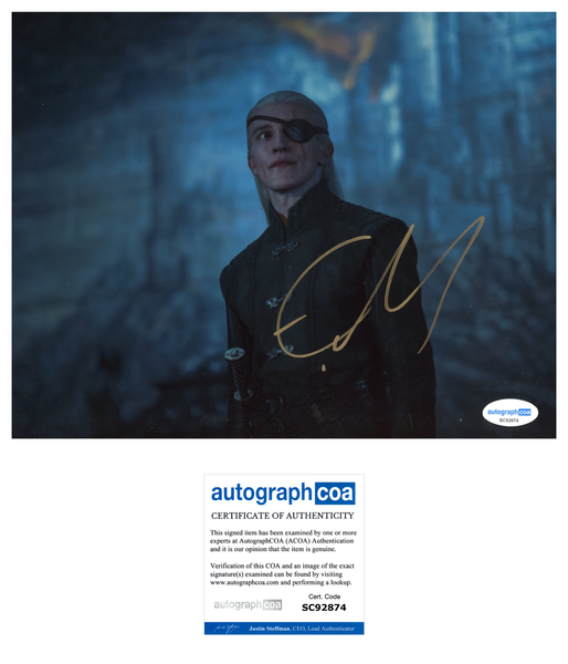 Ewan Mitchell House of the Dragon Signed Autograph 8x10 Photo ACOA