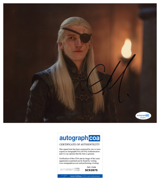 Ewan Mitchell House of the Dragon Signed Autograph 8x10 Photo ACOA