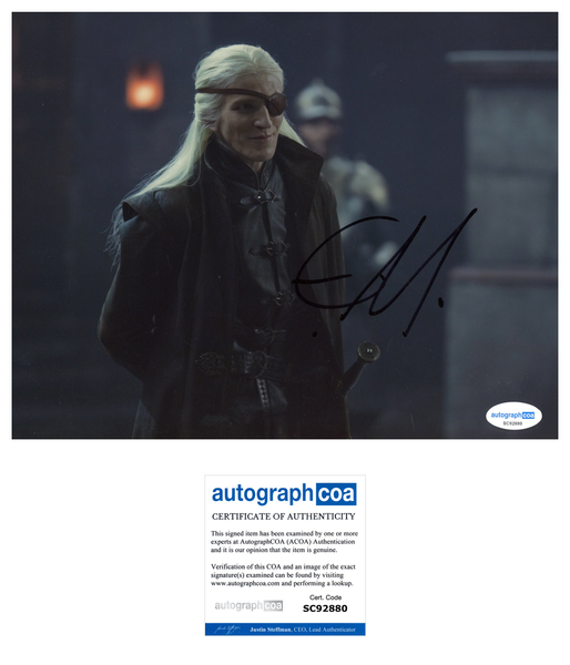 Ewan Mitchell House of the Dragon Signed Autograph 8x10 Photo ACOA