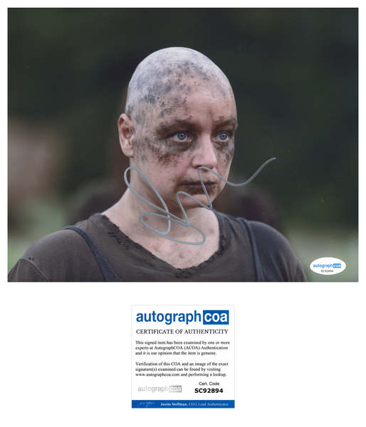 Samantha Morton Walking Dead Signed Autograph 8x10 Photo ACOA