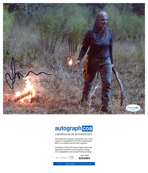 Samantha Morton Walking Dead Signed Autograph 8x10 Photo ACOA