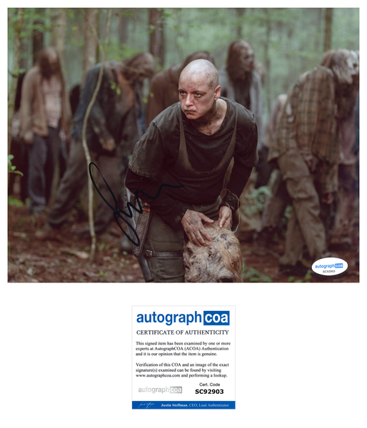 Samantha Morton Walking Dead Signed Autograph 8x10 Photo ACOA