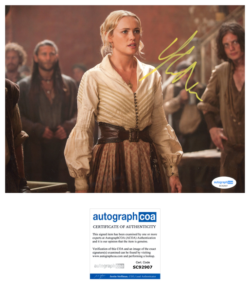 Hannah New Black Sails Signed Autograph 8x10 Photo ACOA