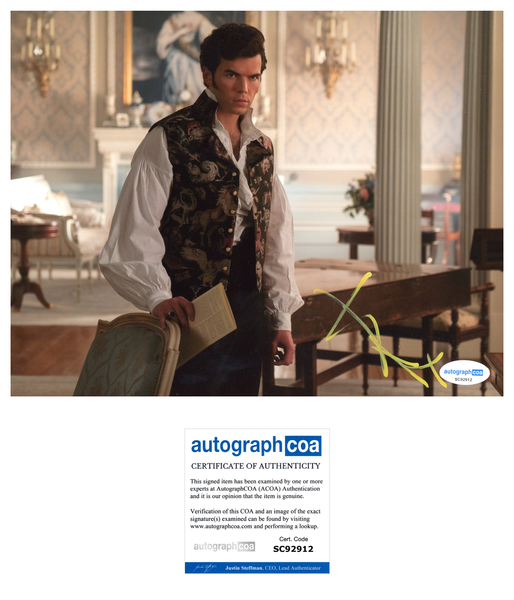 Luke Newton Bridgerton Signed Autograph 8x10 Photo ACOA