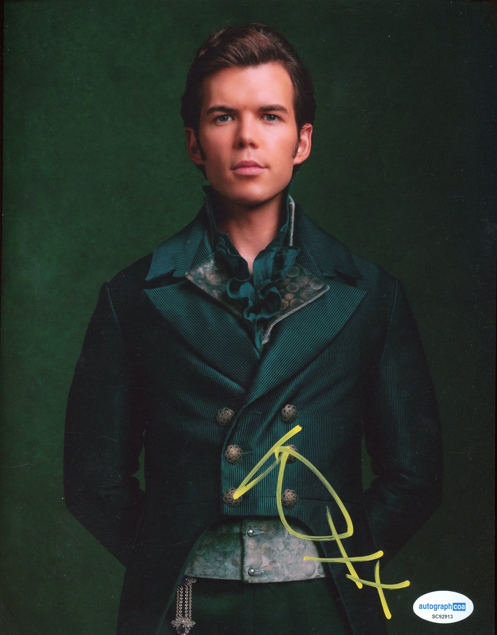 Luke Newton Bridgerton Signed Autograph 8x10 Photo ACOA