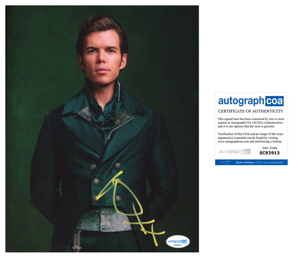 Luke Newton Bridgerton Signed Autograph 8x10 Photo ACOA