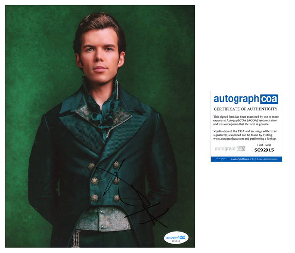 Luke Newton Bridgerton Signed Autograph 8x10 Photo ACOA