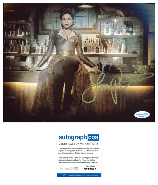 Lana Parrilla Once Upon A Time Signed Autograph 8x10 Photo ACOA