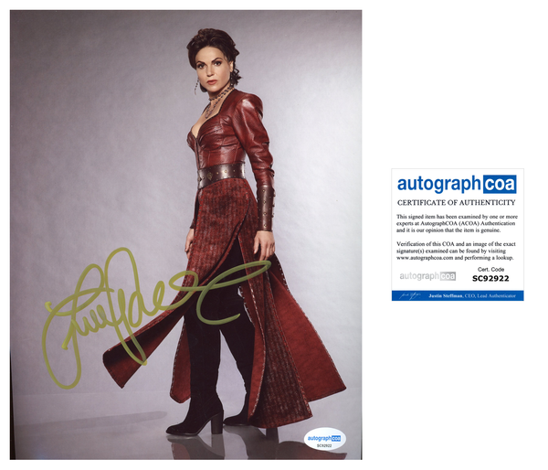 Lana Parrilla Once Upon A Time Signed Autograph 8x10 Photo ACOA