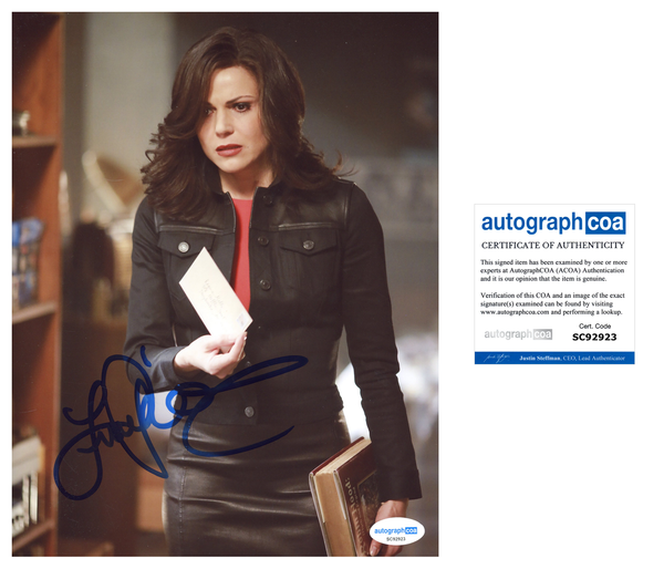 Lana Parrilla Once Upon A Time Signed Autograph 8x10 Photo ACOA