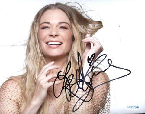 Leann Rimes Sexy Signed Autograph 8x10 Photo ACOA