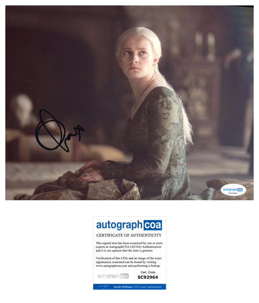 Phia Saban House of the Dragon Signed Autograph 8x10 Photo ACOA