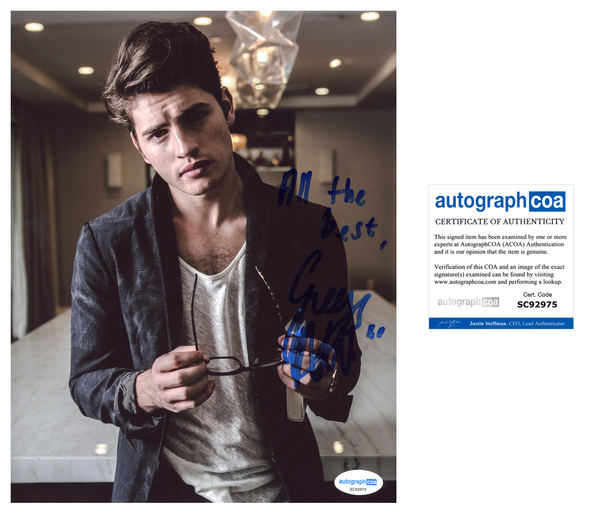 Gregg Sulkin Signed Autograph 8x10 Photo ACOA