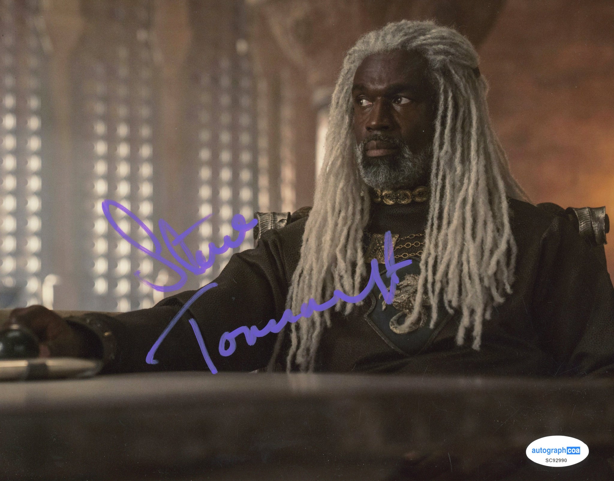 Steve Toussaint House of Dragon Signed Autograph 8x10 Photo ACOA