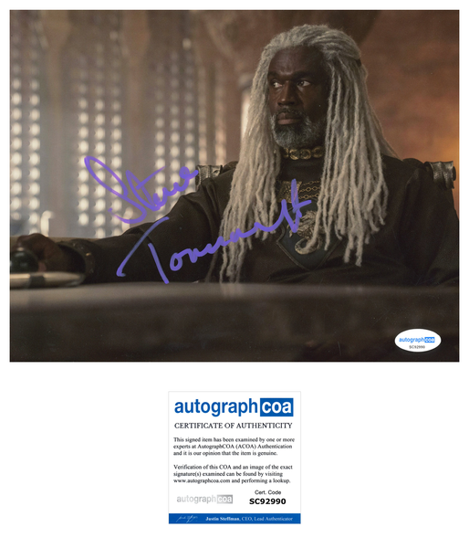 Steve Toussaint House of Dragon Signed Autograph 8x10 Photo ACOA