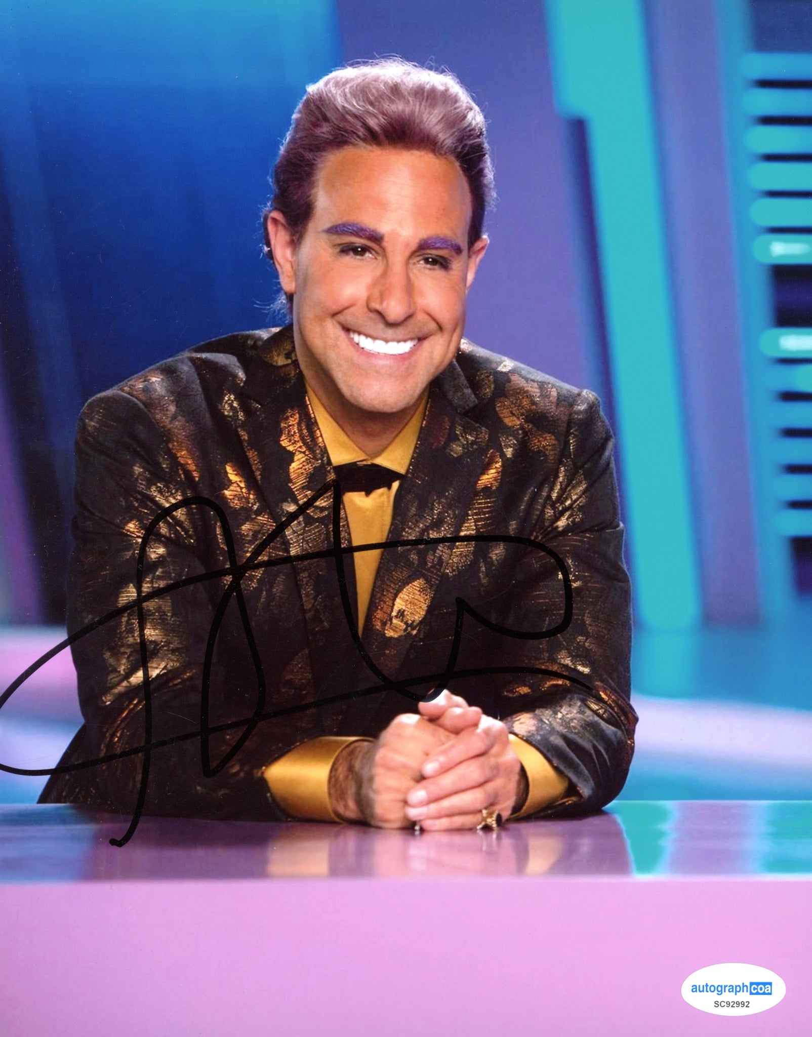 Stanley Tucci Hunger Games Signed Autograph 8x10 Photo ACOA