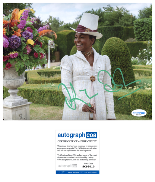 Adjoa Andoh Bridgerton Signed Autograph 8x10 Photo ACOA