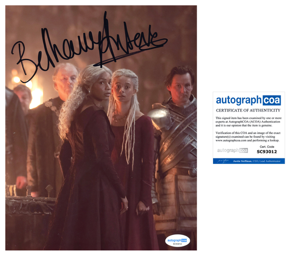 Bethany Antonia House of Dragon Signed Autograph 8x10 Photo ACOA