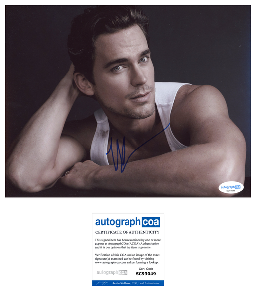 Matt Bomer Signed Autograph 8x10 Photo ACOA