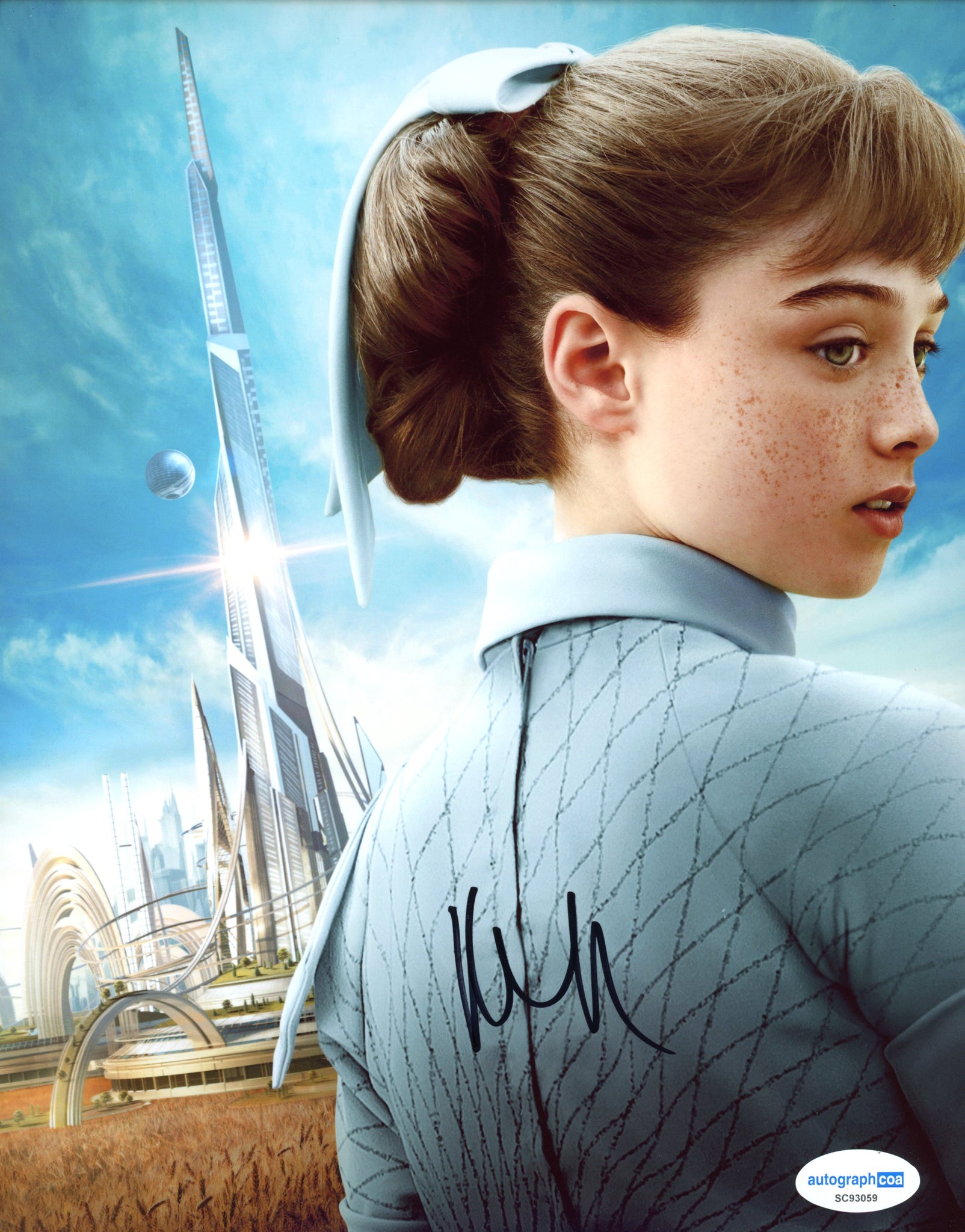 Raffey Cassidy Tomorrowland Signed Autograph 8x10 Photo ACOA