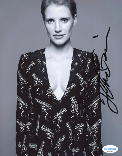 Jessica Chastain Sexy Signed Autograph 8x10 Photo ACOA