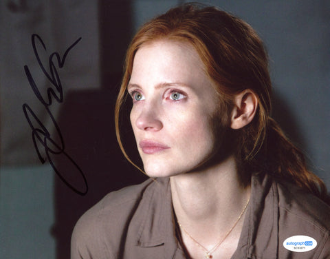 Jessica Chastain Martian Signed Autograph 8x10 Photo ACOA