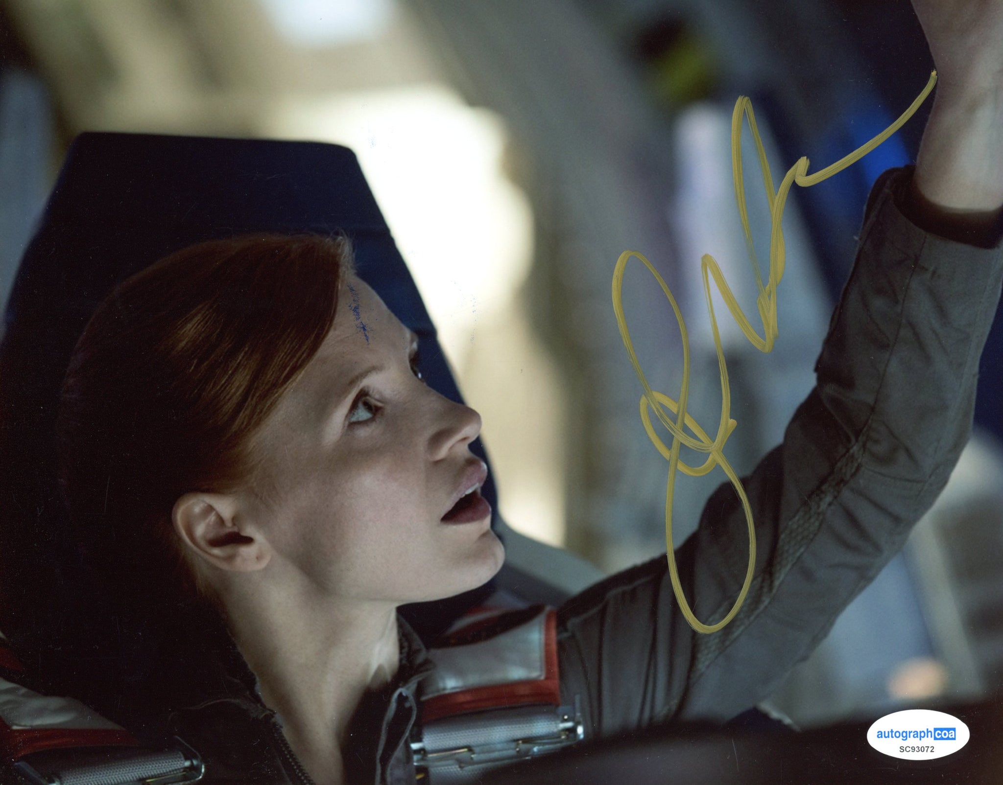 Jessica Chastain Martian Signed Autograph 8x10 Photo ACOA