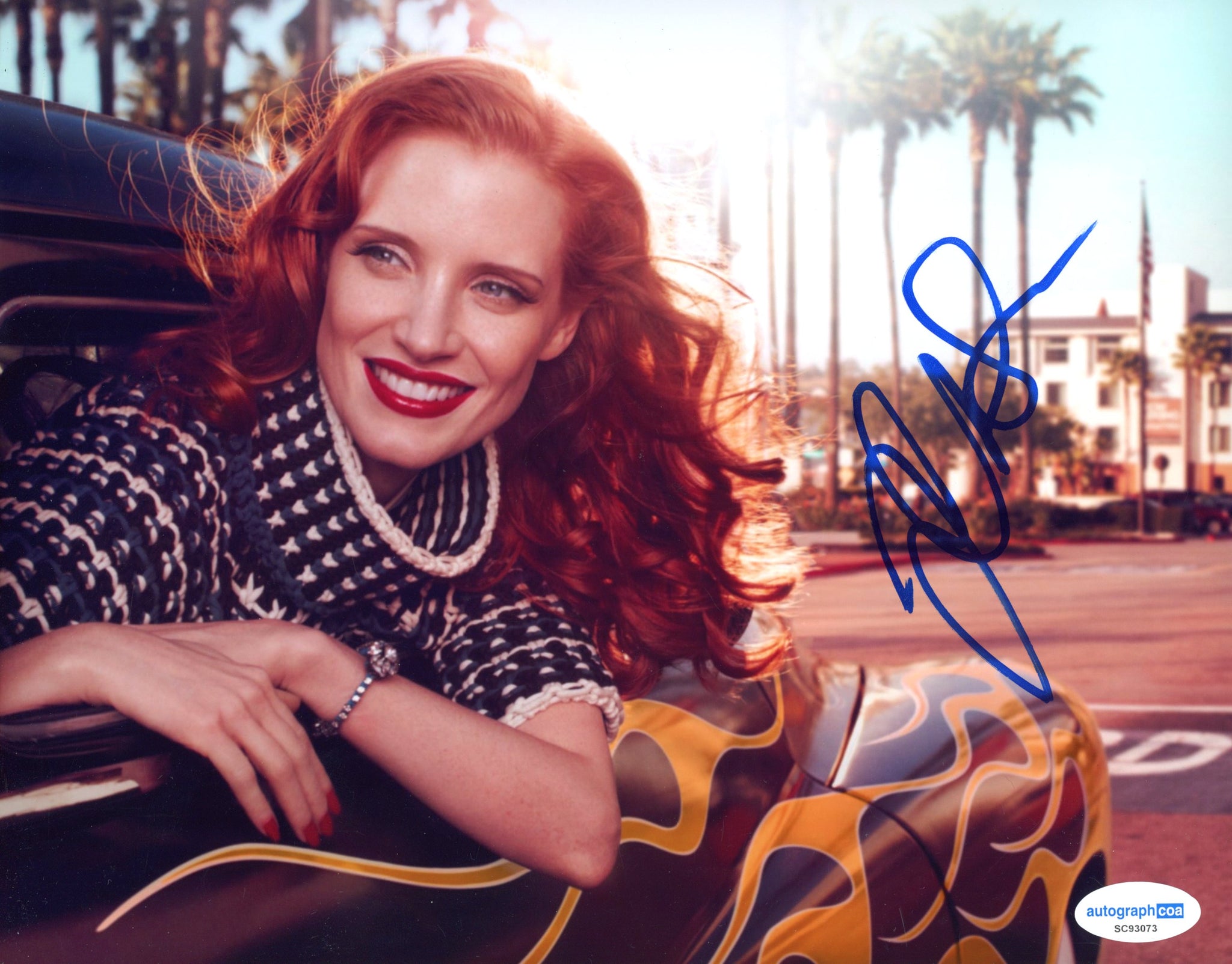 Jessica Chastain Martian Signed Autograph 8x10 Photo ACOA