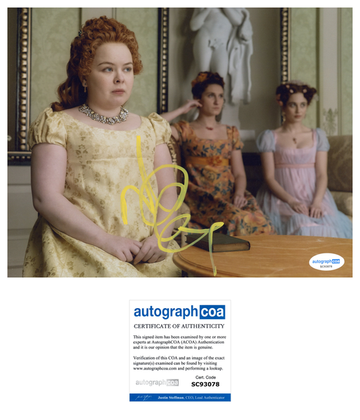 Nicola Coughlan Bridgerton Signed Autograph 8x10 Photo ACOA