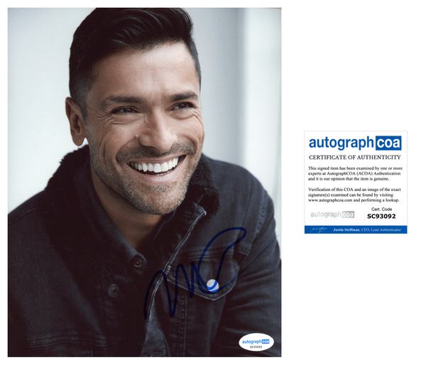 Mark Consuelos Signed Autograph 8x10 Photo ACOA