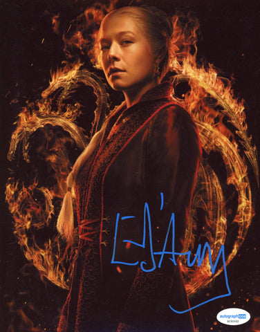 Emma D'Arcy House of the Dragon Signed Autograph 8x10 Photo ACOA