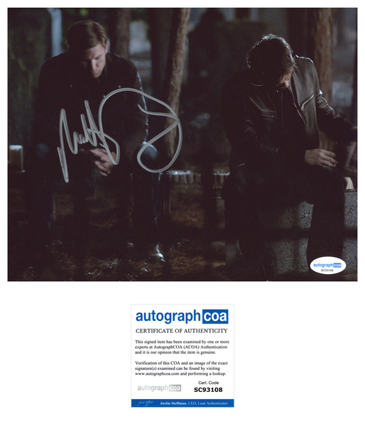 Matt Davis Vampire Diaries Autograph 8x10 Photo ACOA