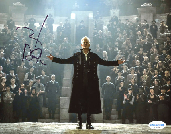 Johnny Depp Fantastic Beasts Signed Autograph 8x10 Photo ACOA