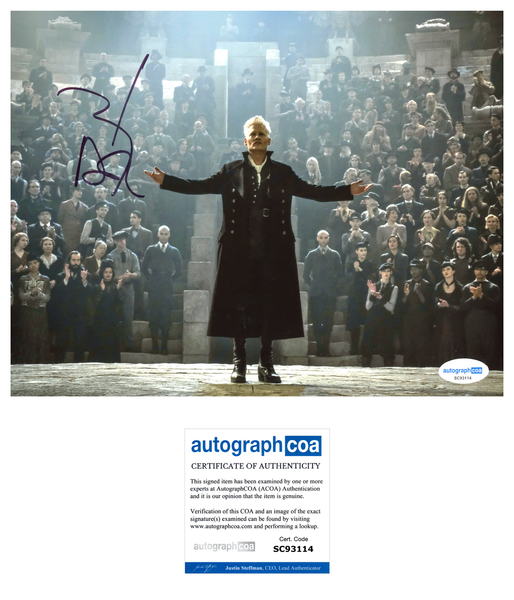 Johnny Depp Fantastic Beasts Signed Autograph 8x10 Photo ACOA