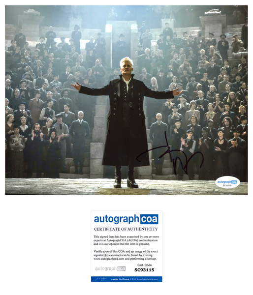 Johnny Depp Fantastic Beasts Signed Autograph 8x10 Photo ACOA